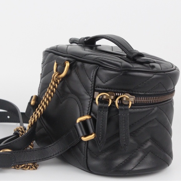 GUCCI Mini Marmont Matelassé Round Back pack - Picture 3 of 4